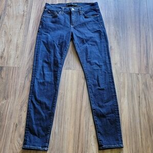 Veronica Beard 27/4 Brooke Skinny Mid Rise Jean Prussian Blue